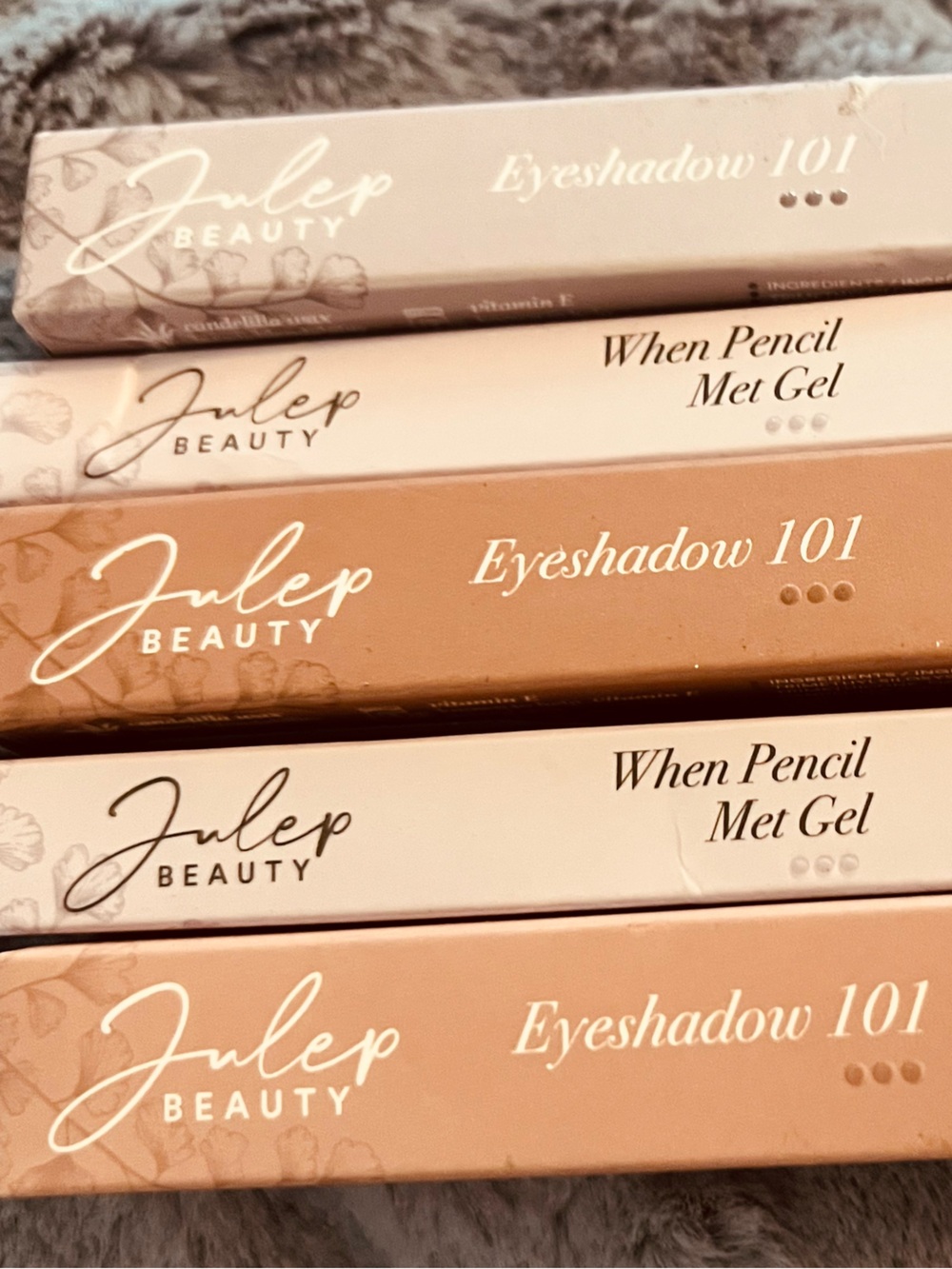 Julep Eyeshadow and Eyeliner - five pieces. New